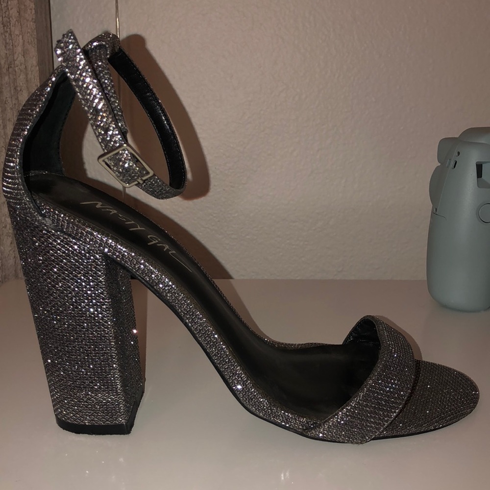 Nasty Gal sparkly heels (size 7)